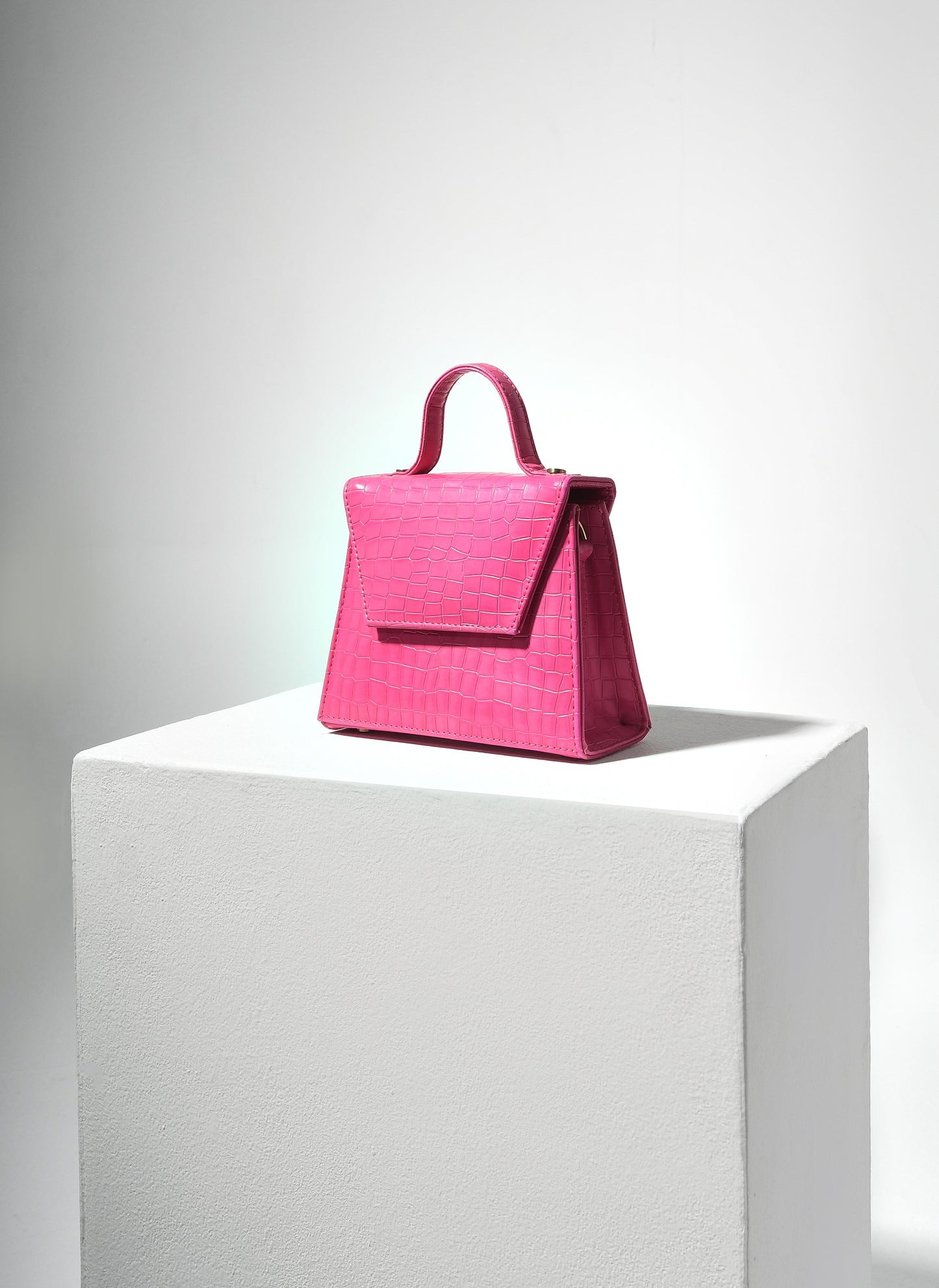 Pink Pauline Crocodile print