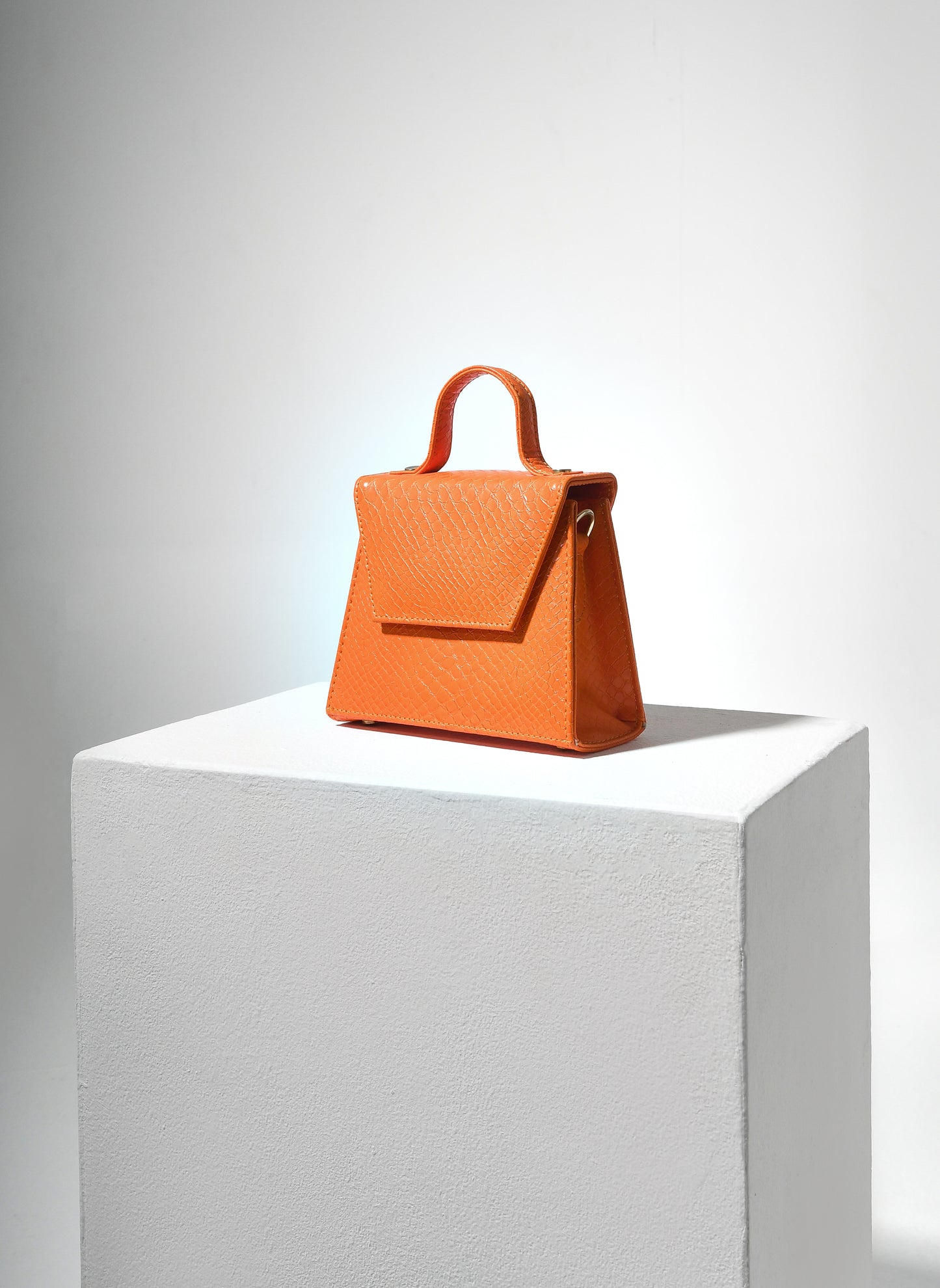 Orange Pauline Snake print