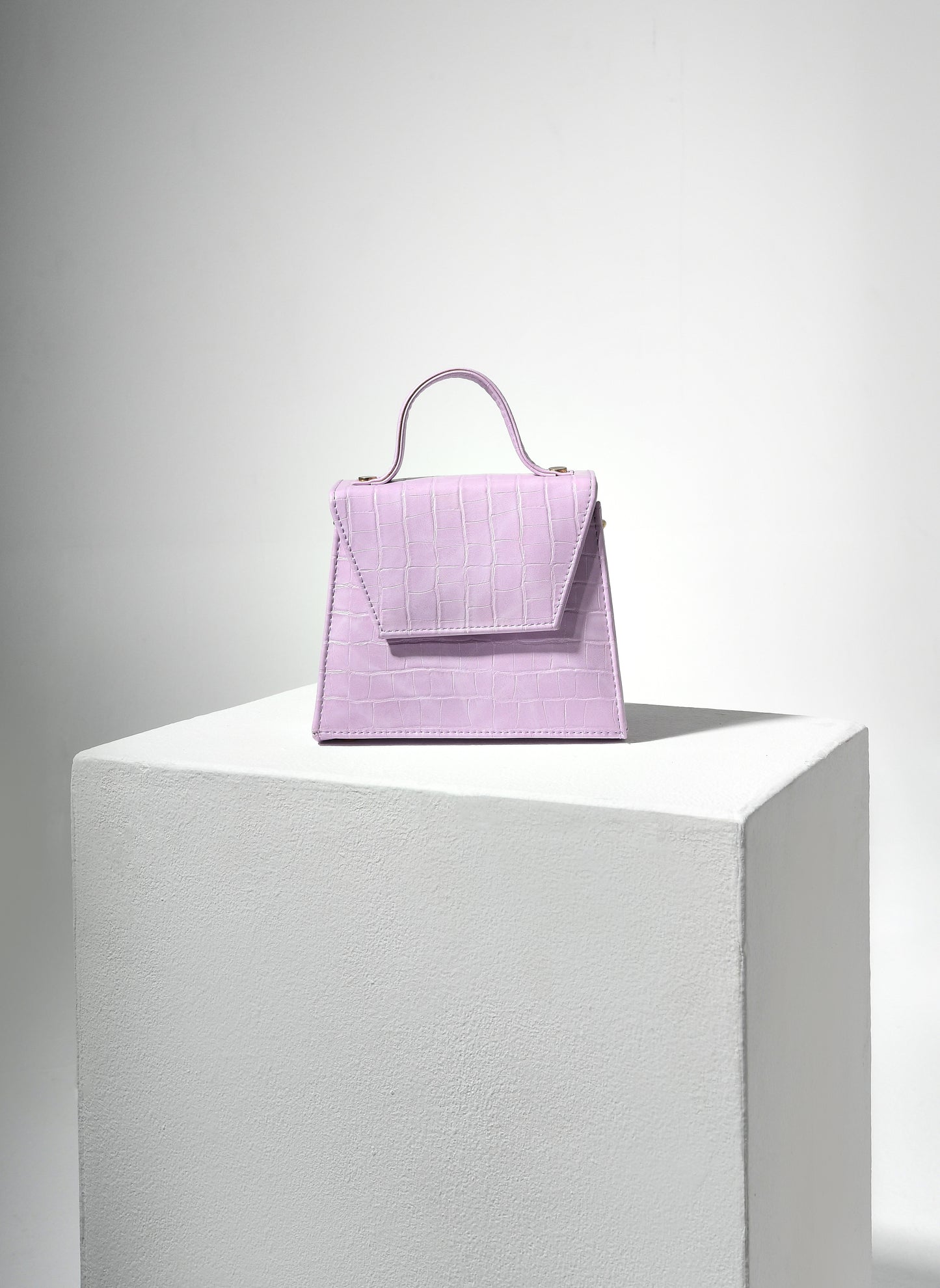 Lilac Pauline Crocodile print