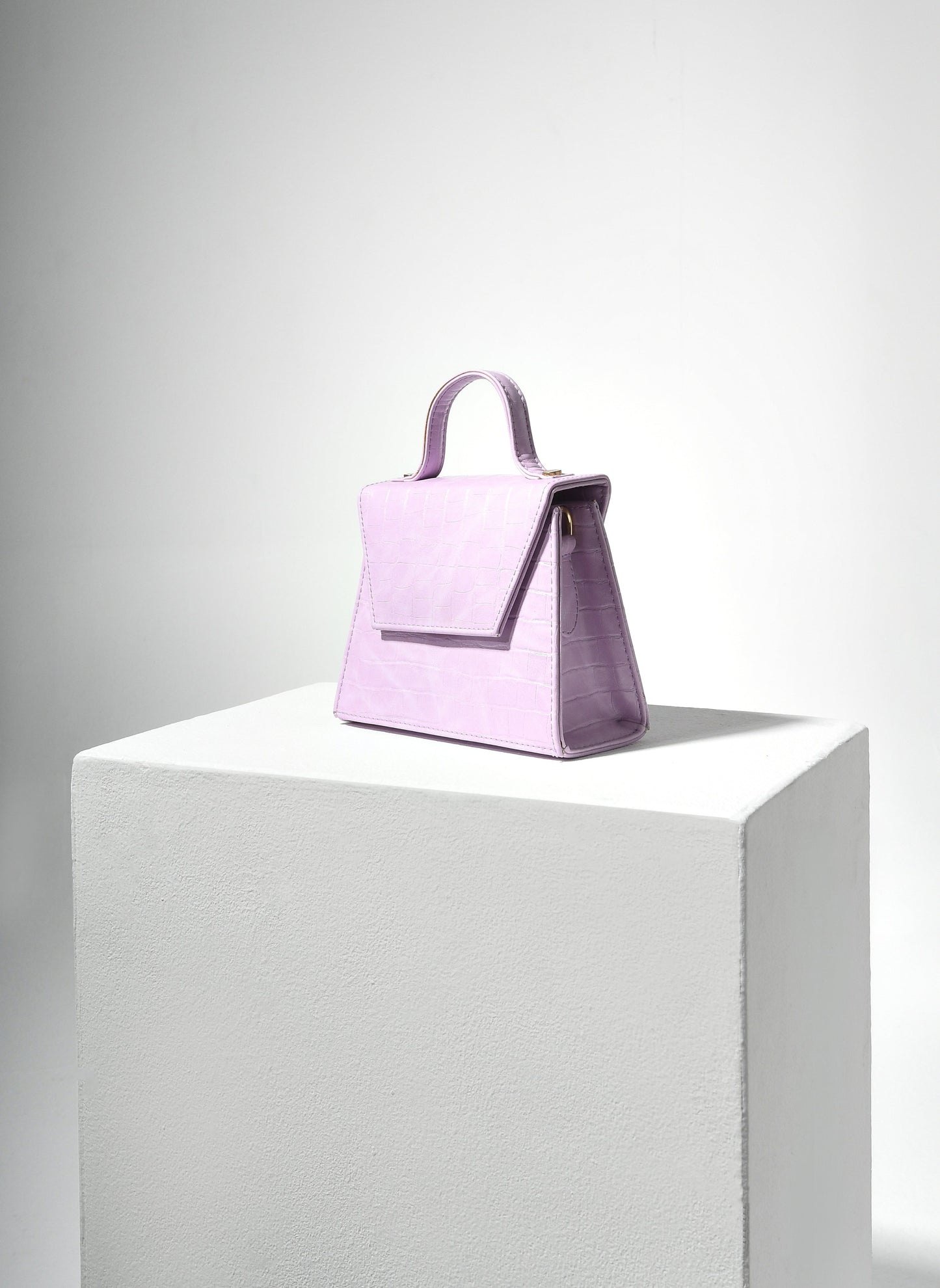 Lilac Pauline Crocodile print