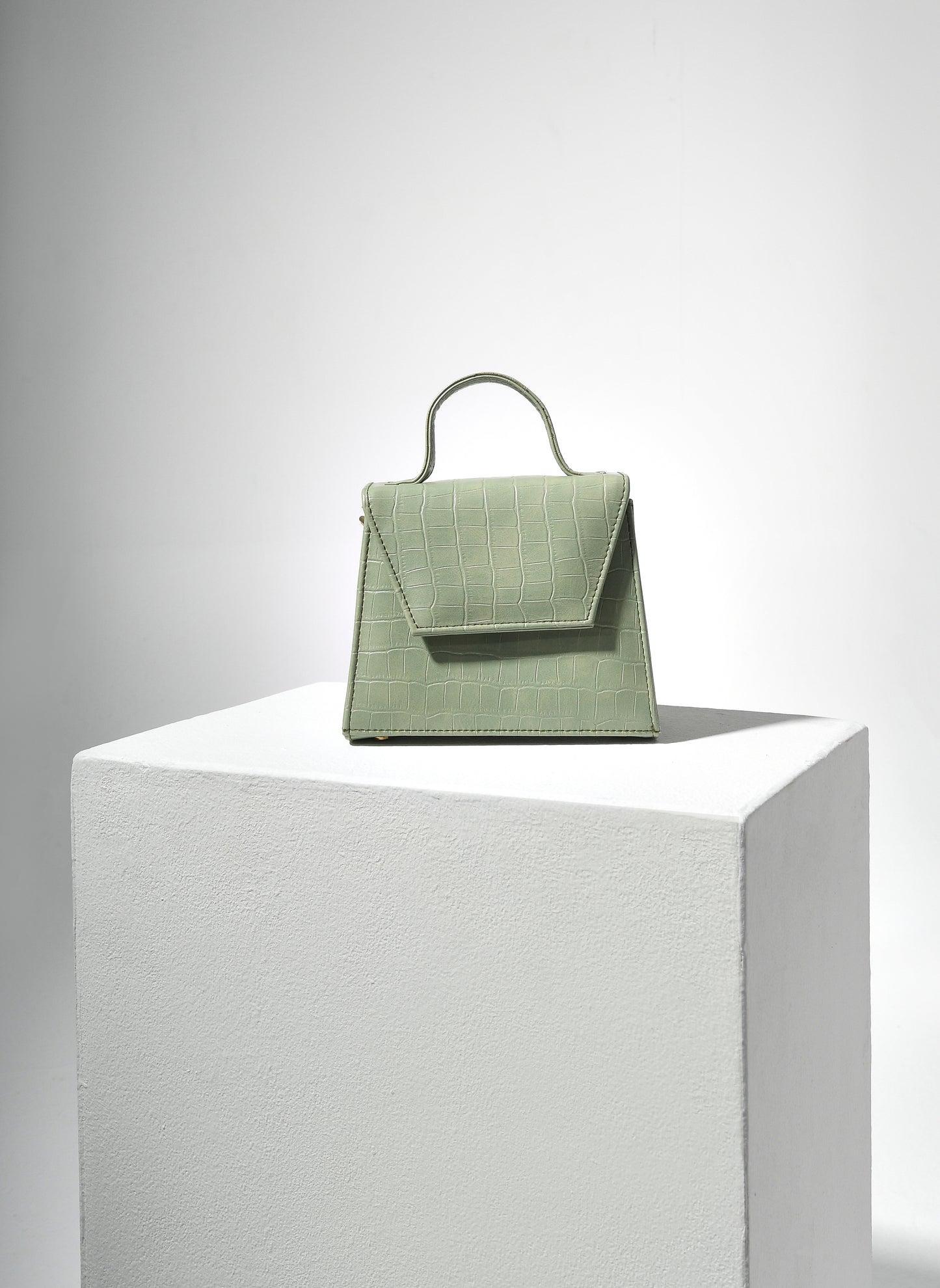 Mint Pauline Crocodile print