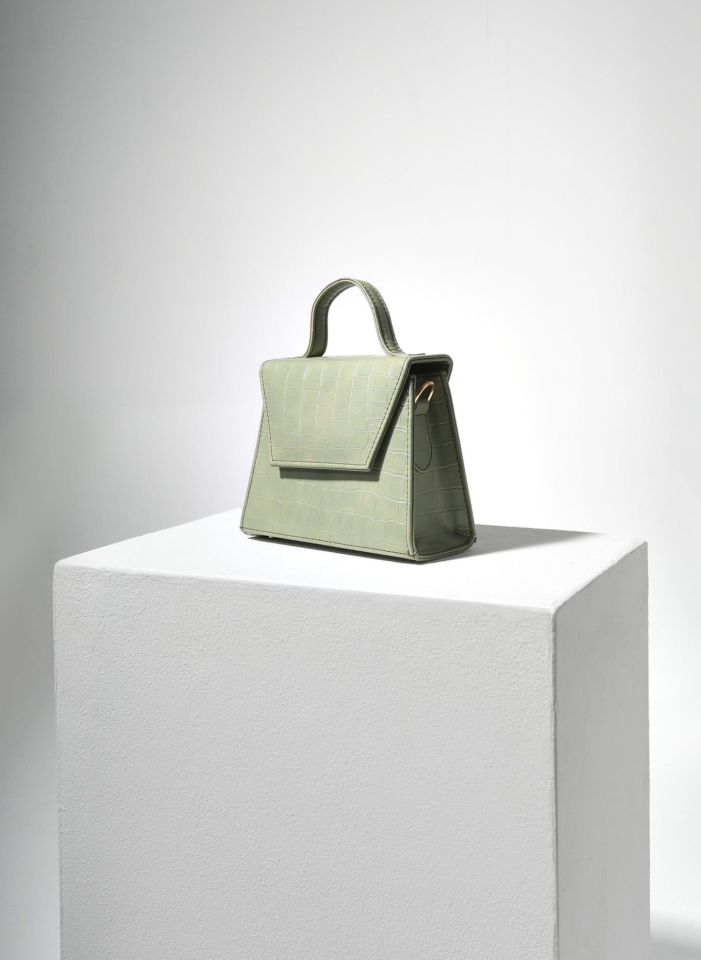 Mint Pauline Crocodile print