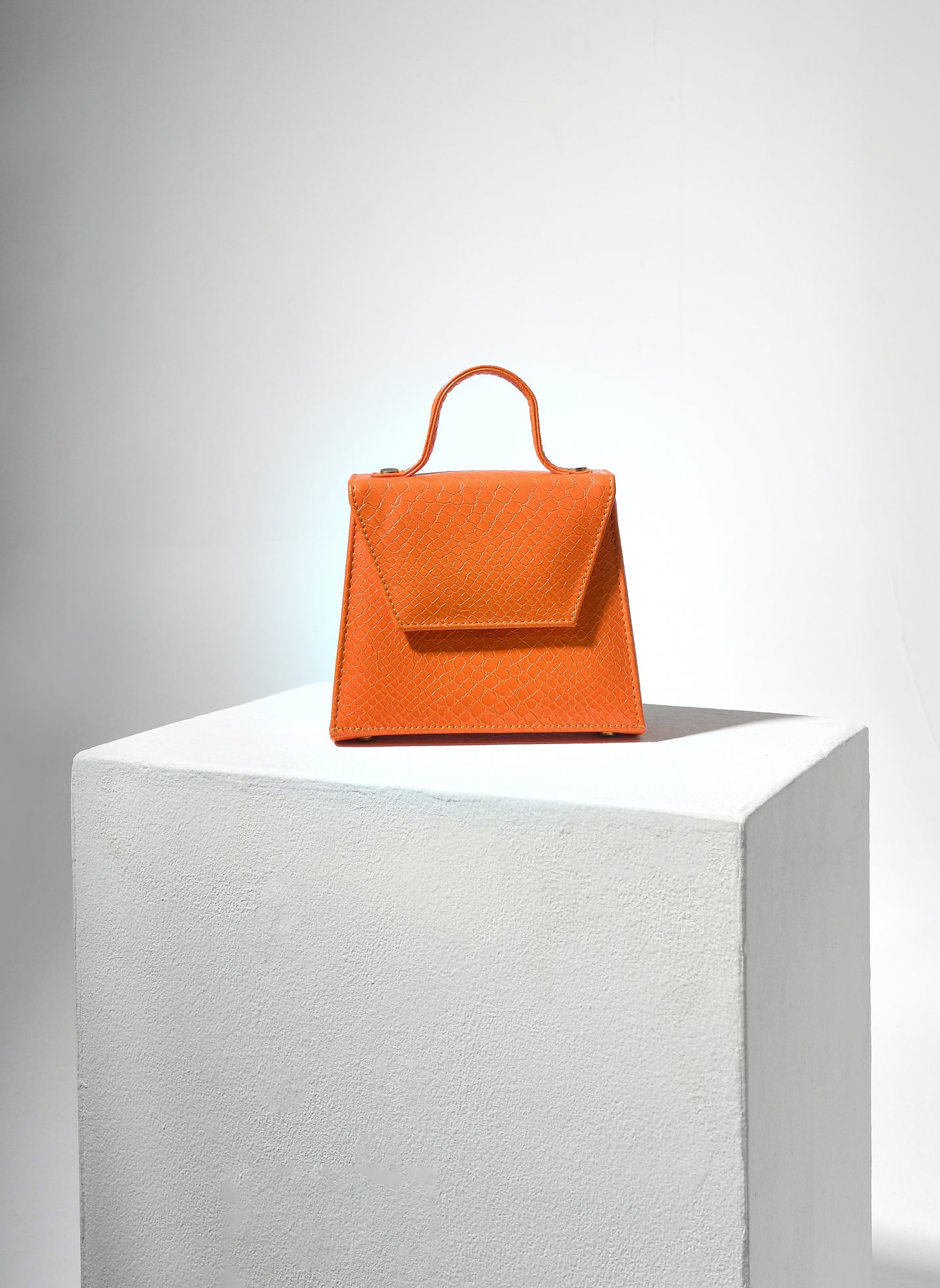 Orange Pauline Snake print